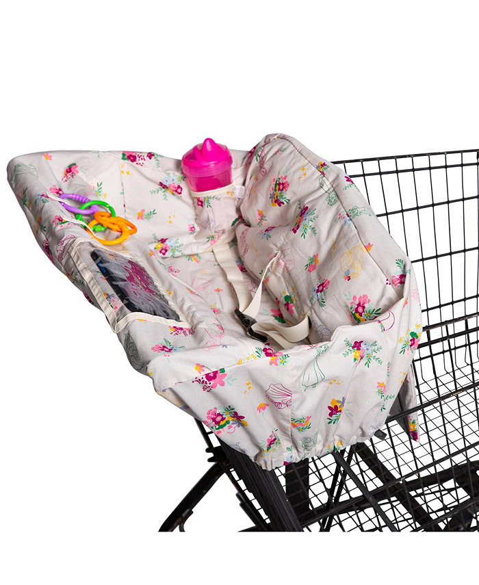 J L childress Baby Girls Disney Princess Shopping Cart High Chair Cover