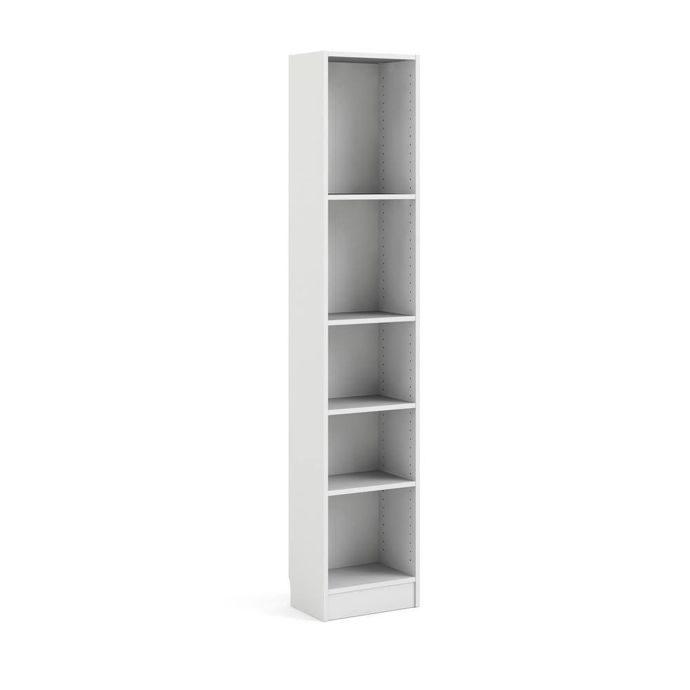 Tvilum Element 80 in. White Engineered Wood 5-Shelf Standard Bookcase 7177549