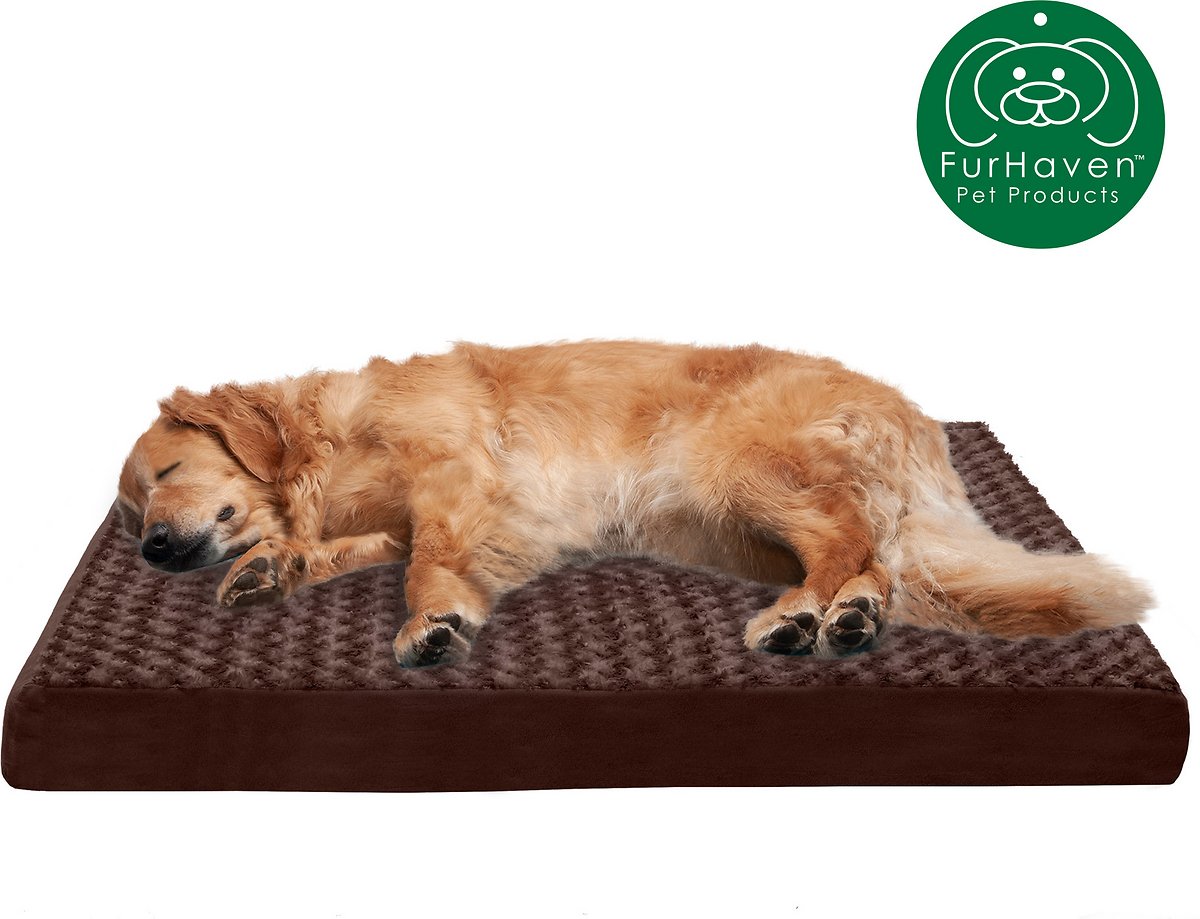 FurHaven NAP Ultra Plush Orthopedic Deluxe Cat and Dog Bed w/Removable Cover， Chocolate