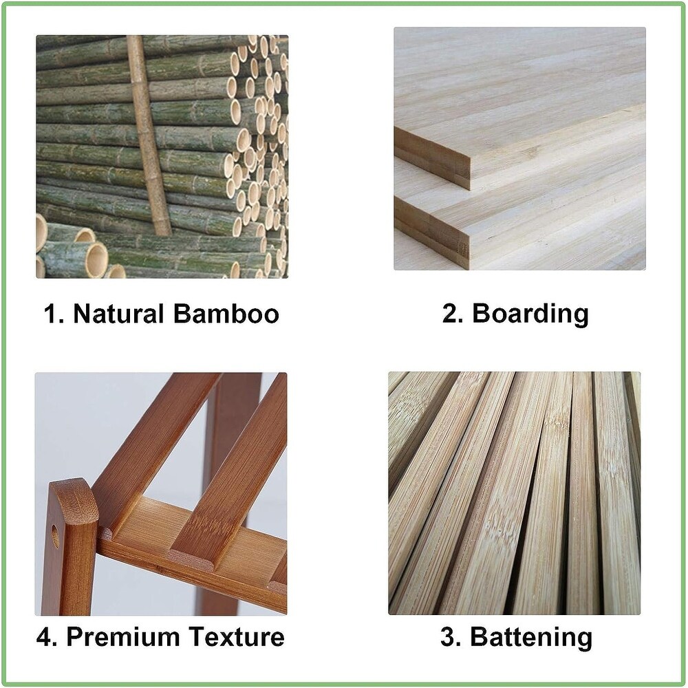 3 Tier Potted Bamboo Flowers Stand Corner Plant Rack