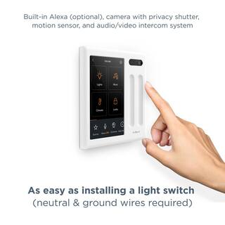 Brilliant Smart Home Control (2-Switch Panel) for Alexa Google Assistant Apple HomeKit Ring Sonos and More BHA120US-WH2