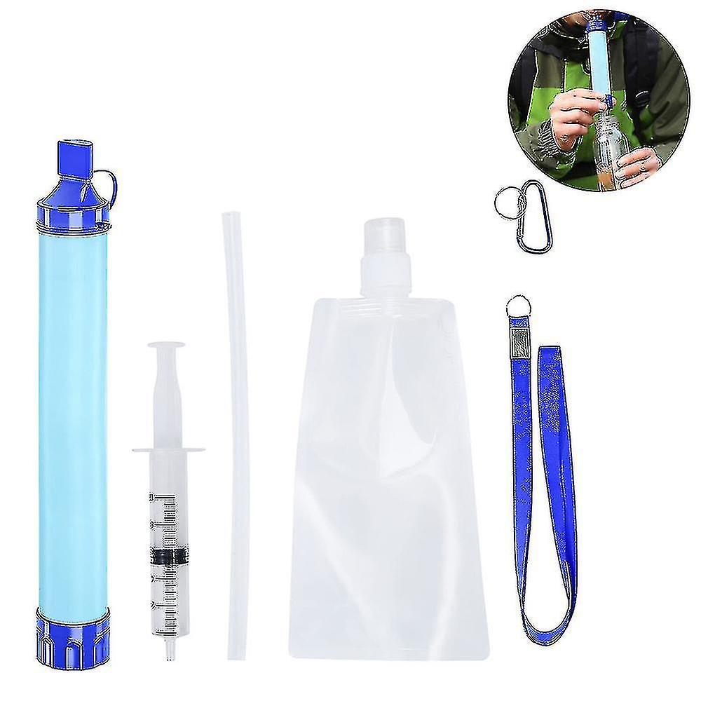 Straw Water Filter Outdoor Door Filter Emergency Survival Gear Water Solutions Hiking Camping