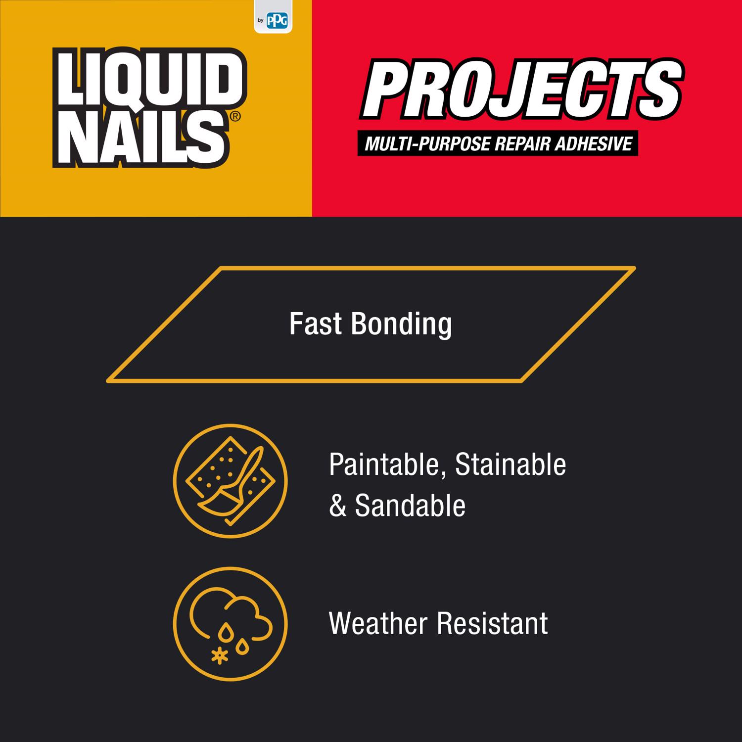 Liquid Nails Small Projects High Strength Latex Adhesive 4 oz