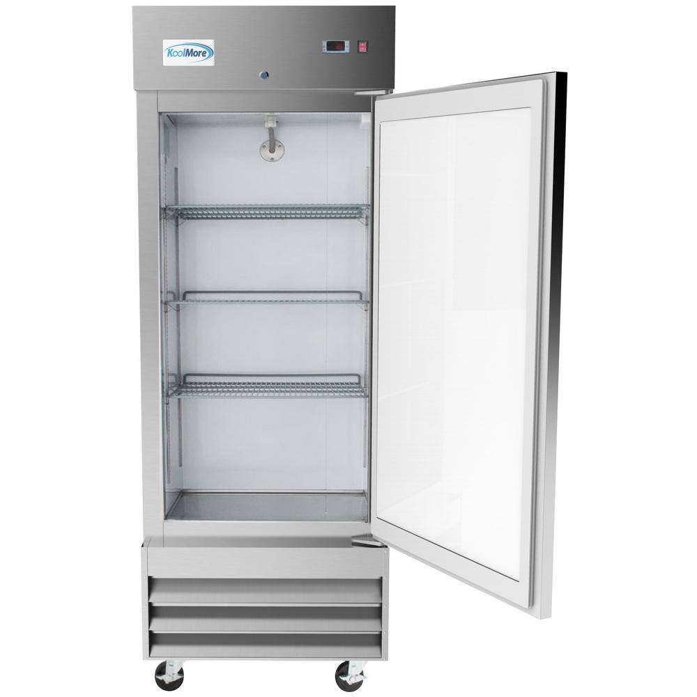 Koolmore 29 in. 15.5 cu. ft. 1-Door Reach-In Freezerless Refrigerator in Stainless Steel RIR-1D-SS-19C