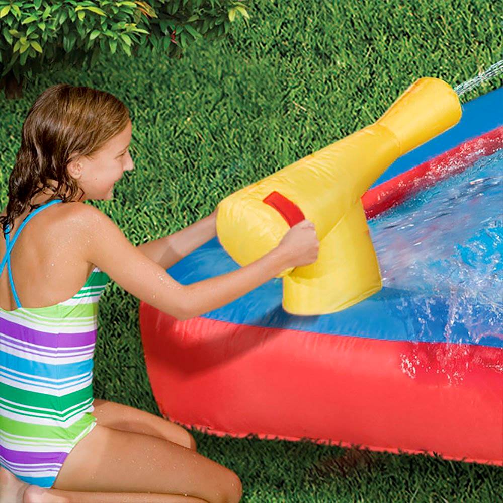 Banzai Hydro Blast Inflatable Kiddie Water Park w/ Slides & Water Cannons (Used)