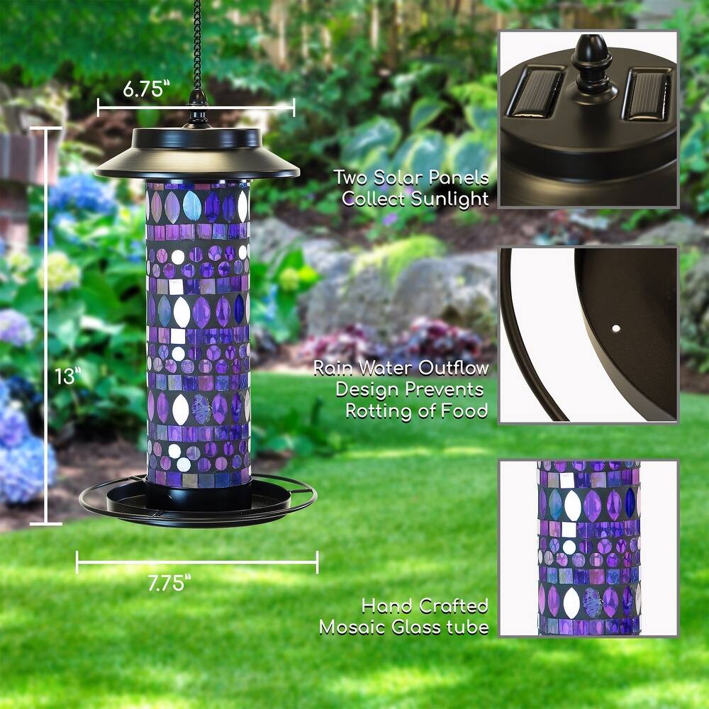 Amethyst bird feeder