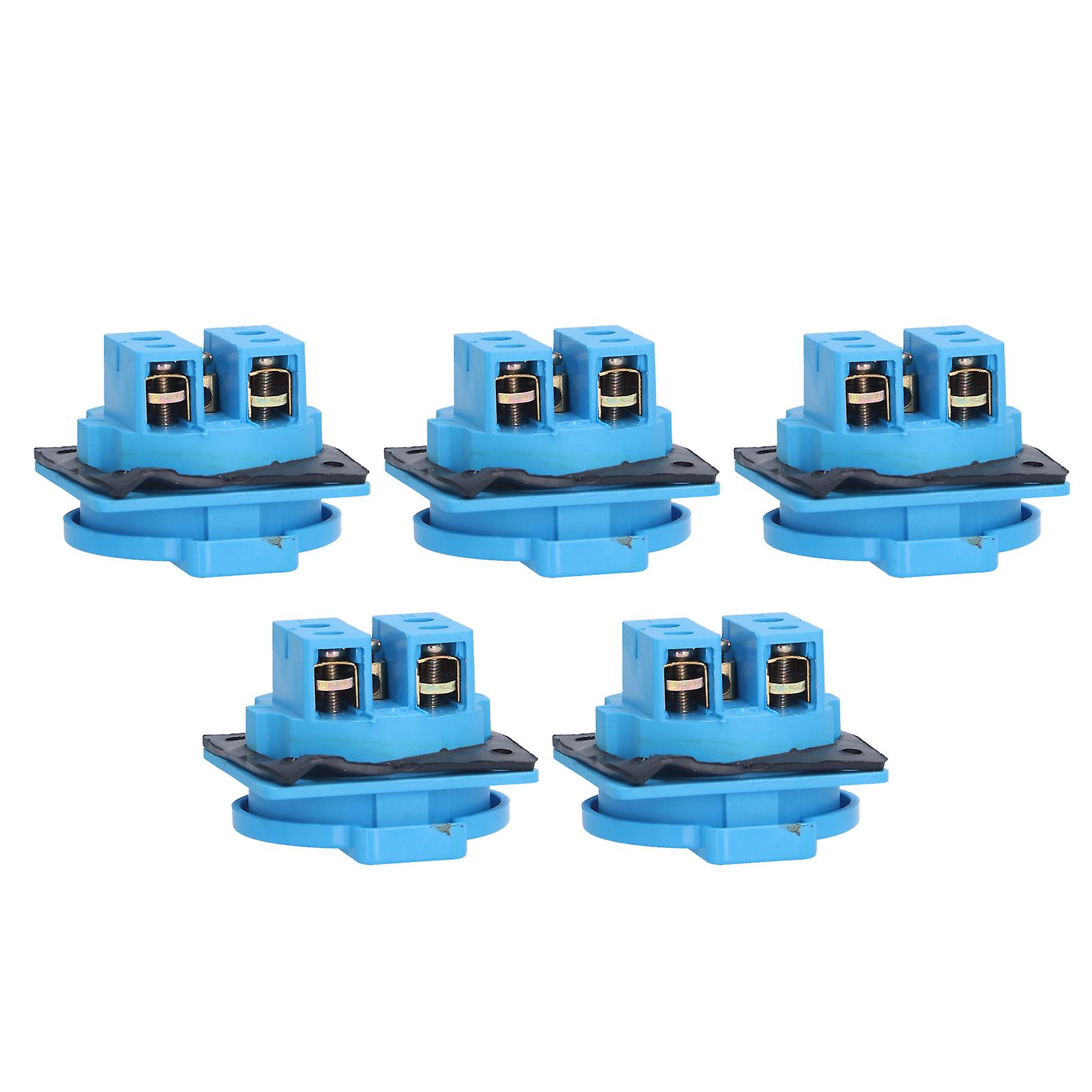 5pcs European Plug Socket Air Conditioning Industrial Universal Blue Sockets For Outdoors