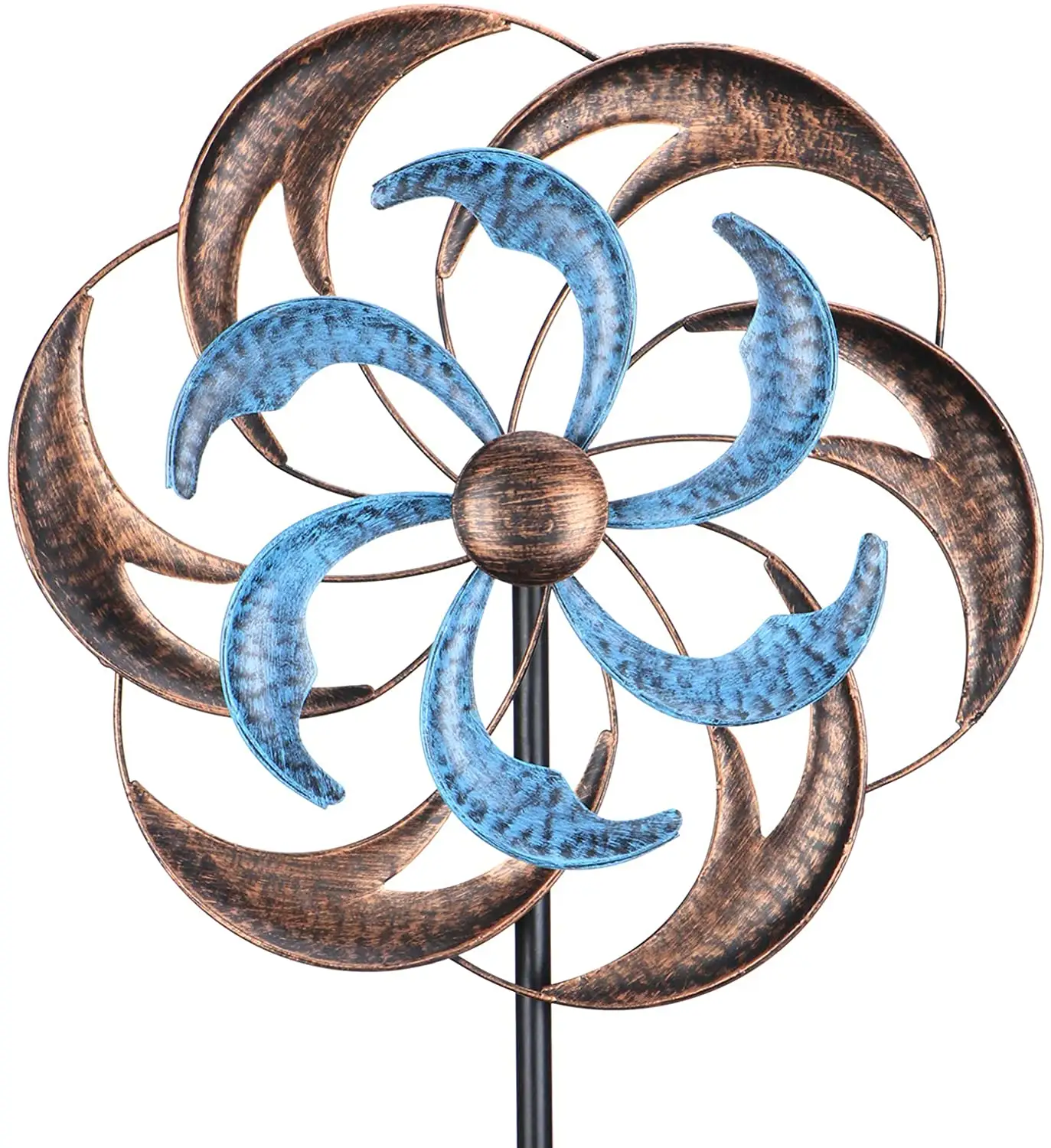 Factory Direct Supply 3d Metal  Wind Spinner Kinetic Wind Sculpture Metal Windmill Stainless Steel Wind Spinner