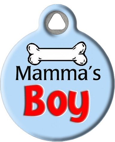 Dog Tag Art Mama's Boy Personalized Dog and Cat ID Tag