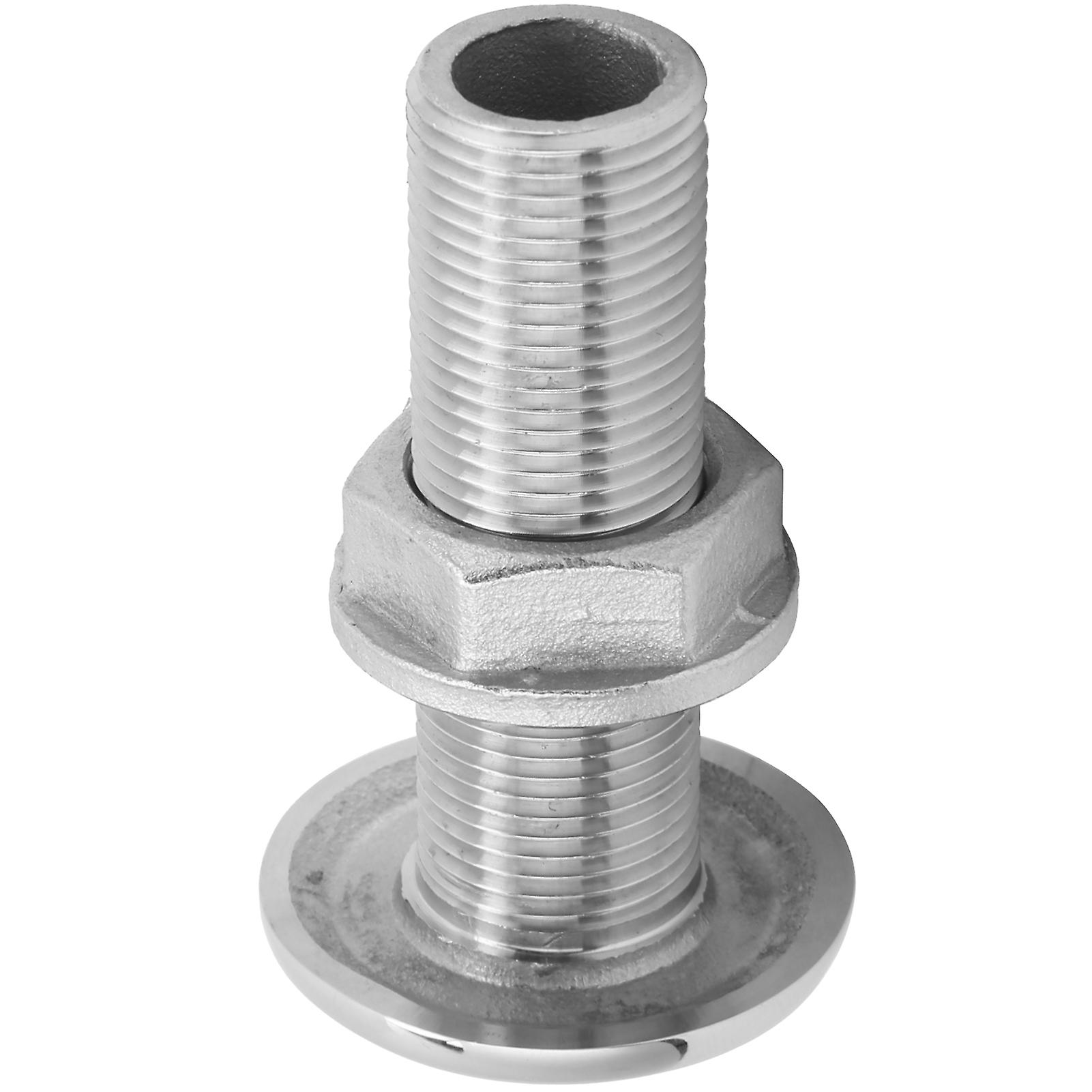 Thru Hull Fitting Connector Stainless Steel Mjs022 Outlet Joint For Boats Yacht Hose3/8in