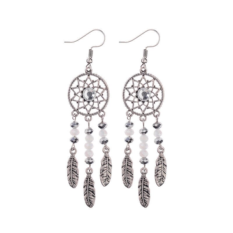 Dreamcatcher Crystal Earrings