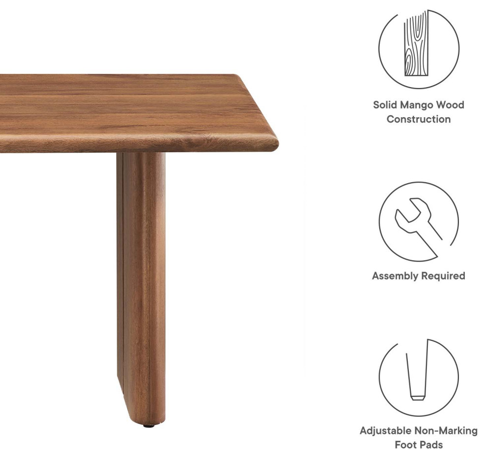Amistad Wood Coffee Table   Walnut   Transitional   Coffee Tables   by First of a Kind USA Inc  Houzz