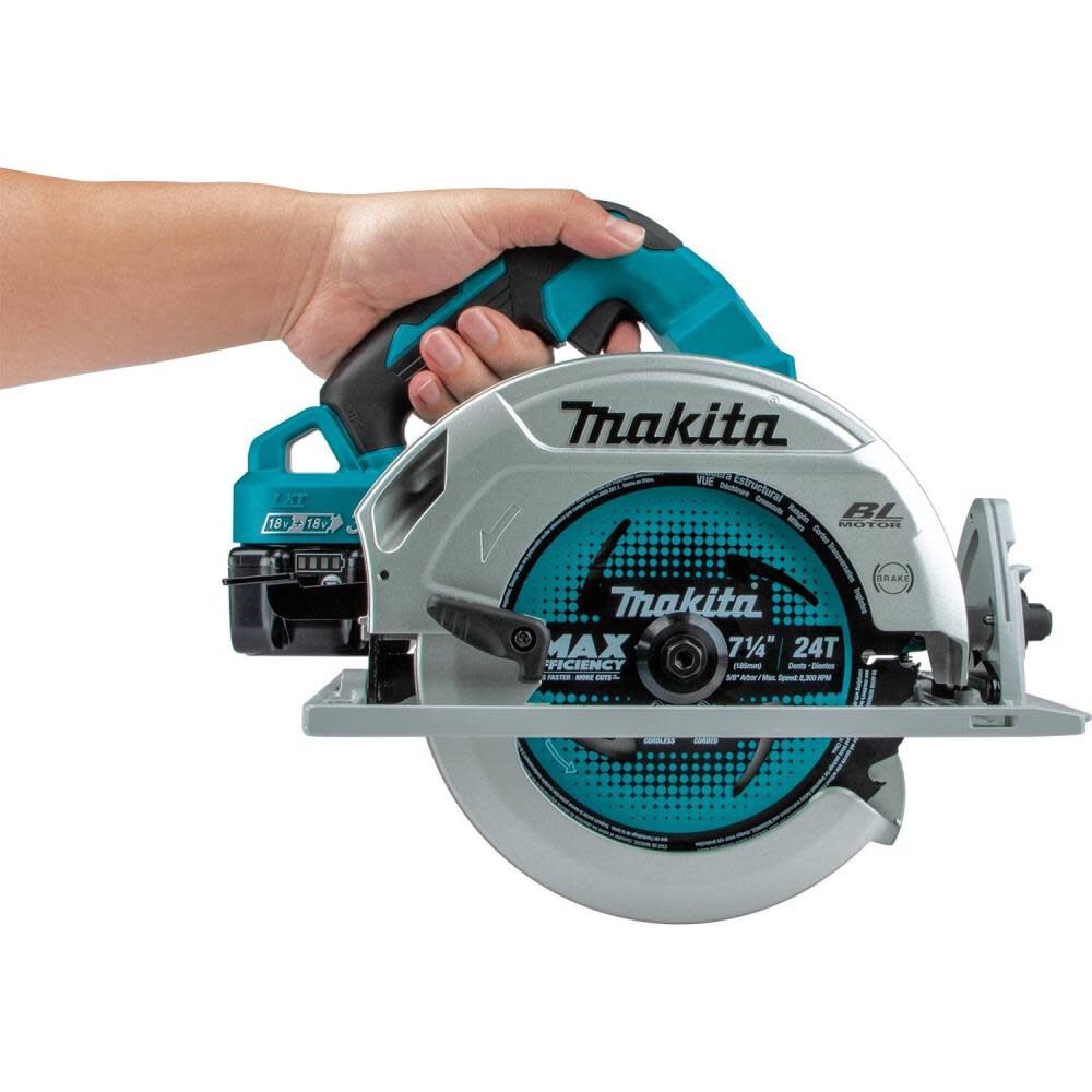 Makita 18V X2 LXT 7 1/4 in Circular Saw Cordless Kit， AWS Capable XSH07PTU from Makita