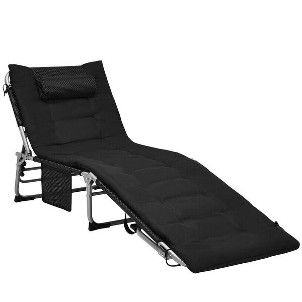 4-Fold Oversize Padded Folding Lounge Chair