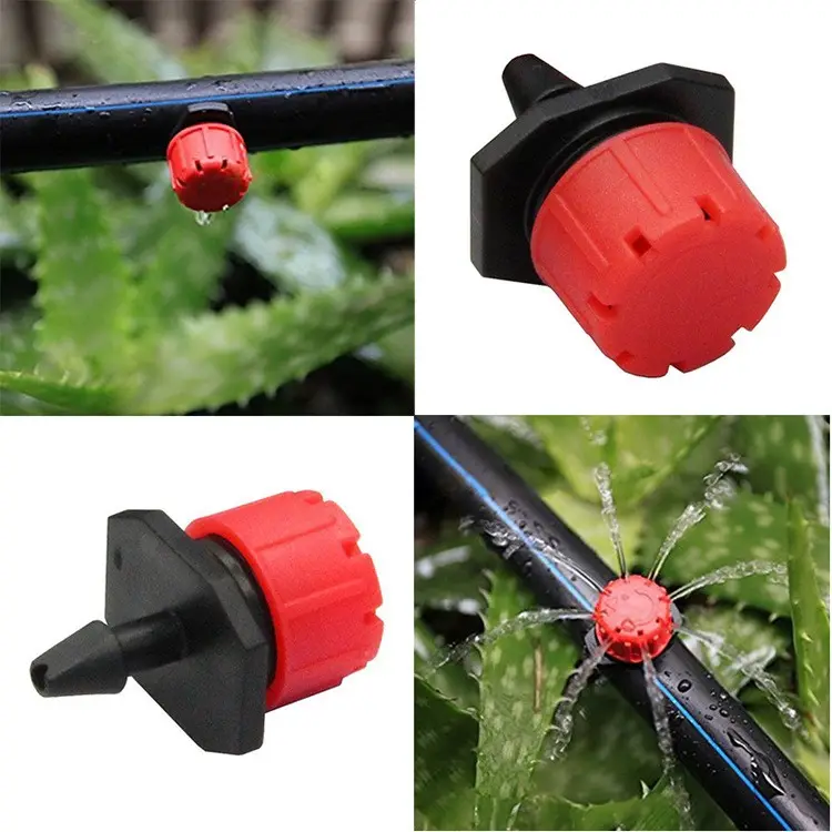 Garden Irrigation Farmland Watering Misting Adjustable Flow Drip Head Sprinkler