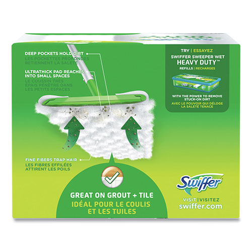 Procter and Gamble Swiffer Heavy-Duty Dry Refill Cloths | 10.3 x 7.8， White， 20