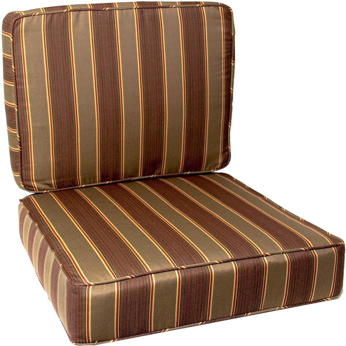 Sunbrella Davidson Redwood Small Outdoor Replacement Club Chair Cushion Set W/ Piping By Signature