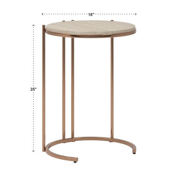 Celsus Champagne Gold Nesting Table Set by iNSPIRE Q Bold