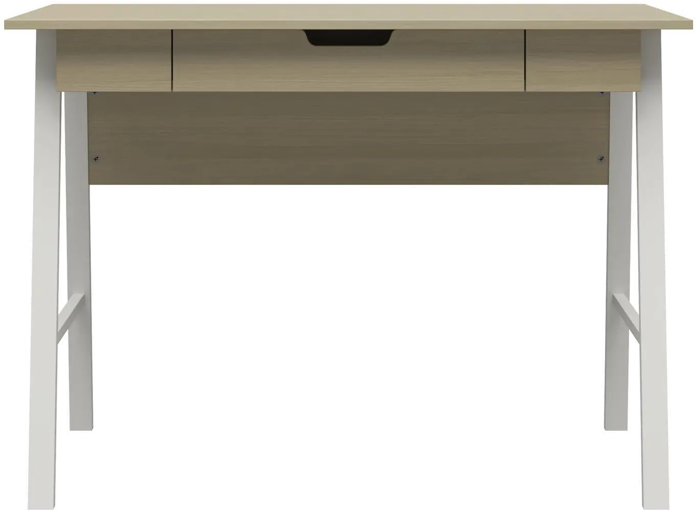 Oxford Pale Oak Computer Desk with Drawer