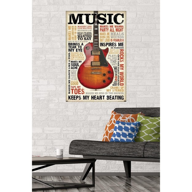 Trends International Music Inspires Me Unframed Wall Poster Prints