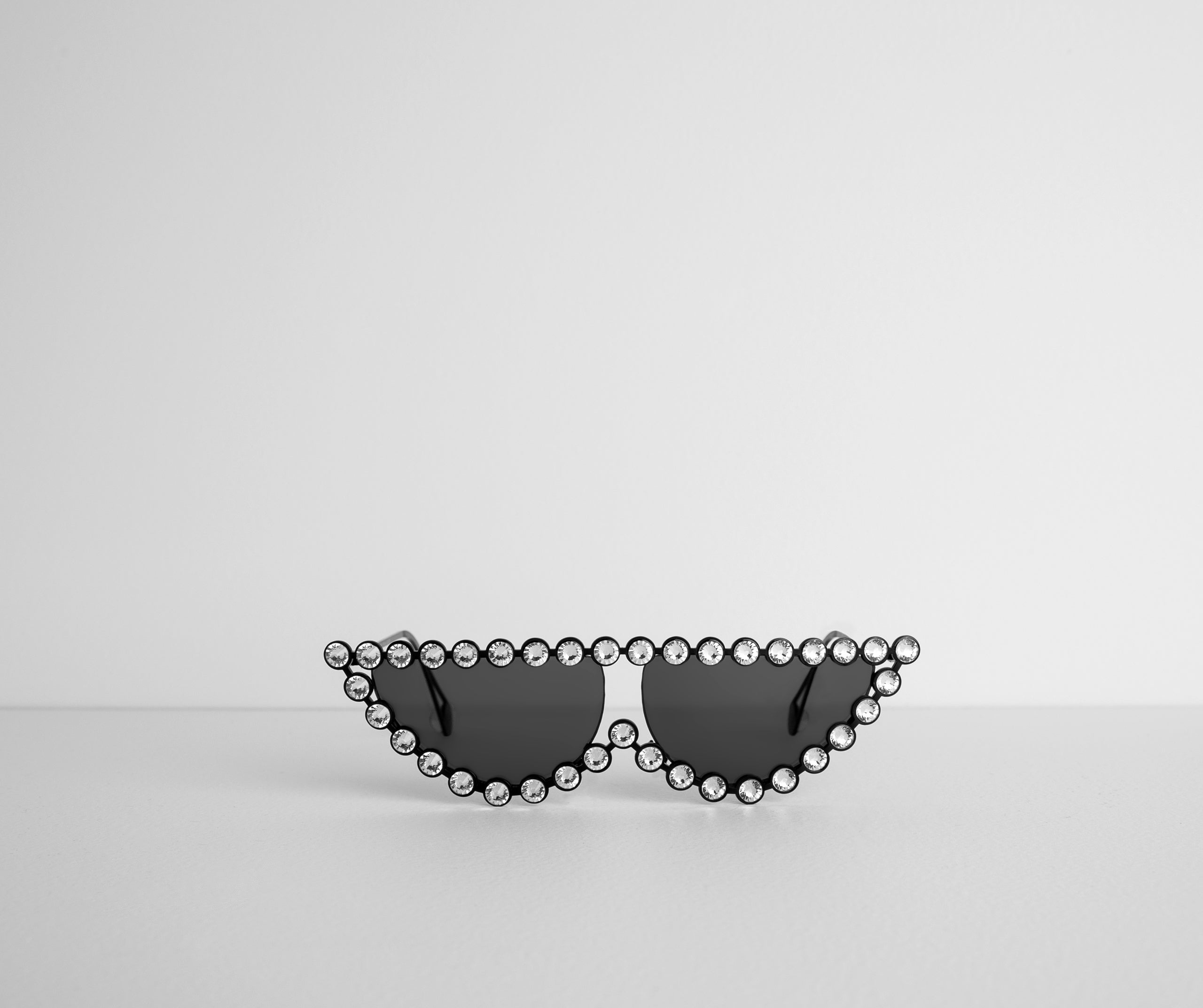 Hustlin' Rhinestone Frame Sunglasses