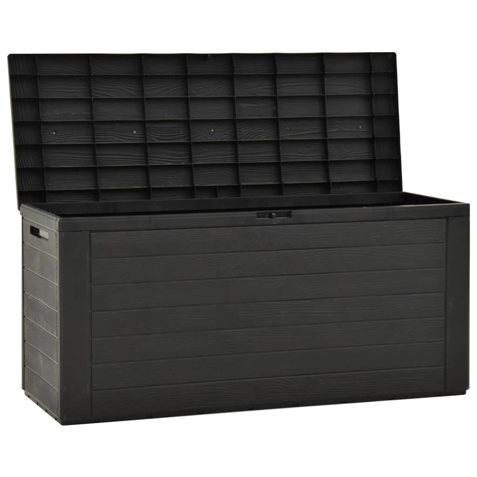 Lixada Garden Storage Box Anthracite 45.7"x17.3"x21.7"