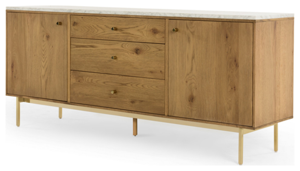 Merino Media Console   Midcentury   Entertainment Centers And Tv Stands   by Marco Polo Imports  Houzz