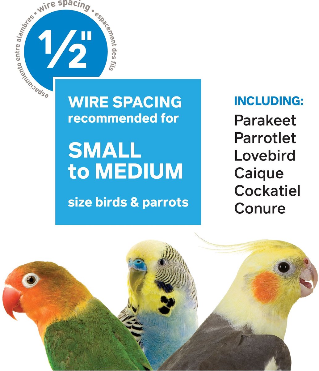 Prevue Pet Products Wrought Iron Small and Medium Birds Flight Cage