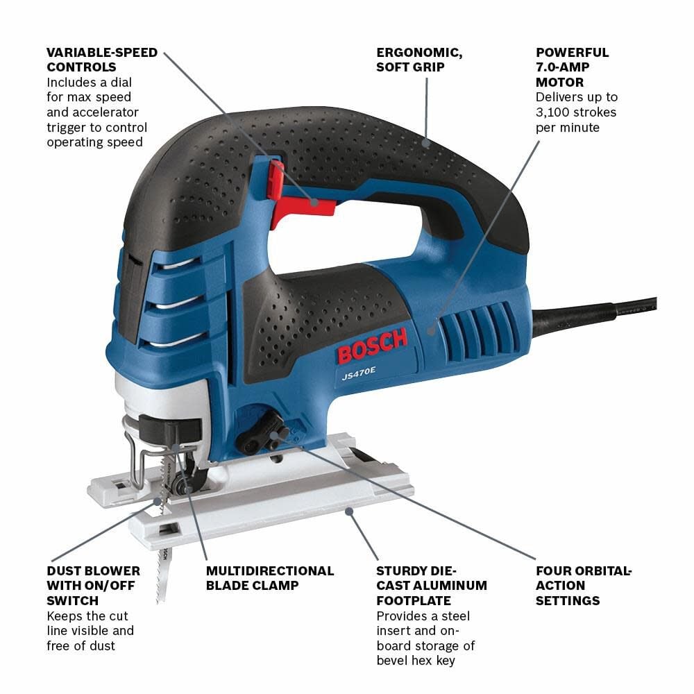 Bosch Top-Handle Jig Saw JS470E from Bosch