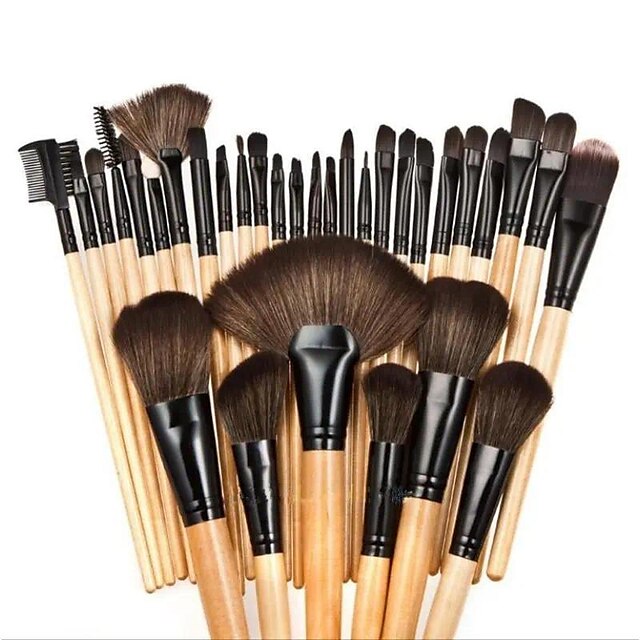 32 Pcs Multifunctional Makeup Brushes Set Fashion Professional Beauty Tool Suitable For Blush, Loose Powder, Foundation, Eye Shadow, Concealer, Eyebrow, Nose Shadow, Highlighter