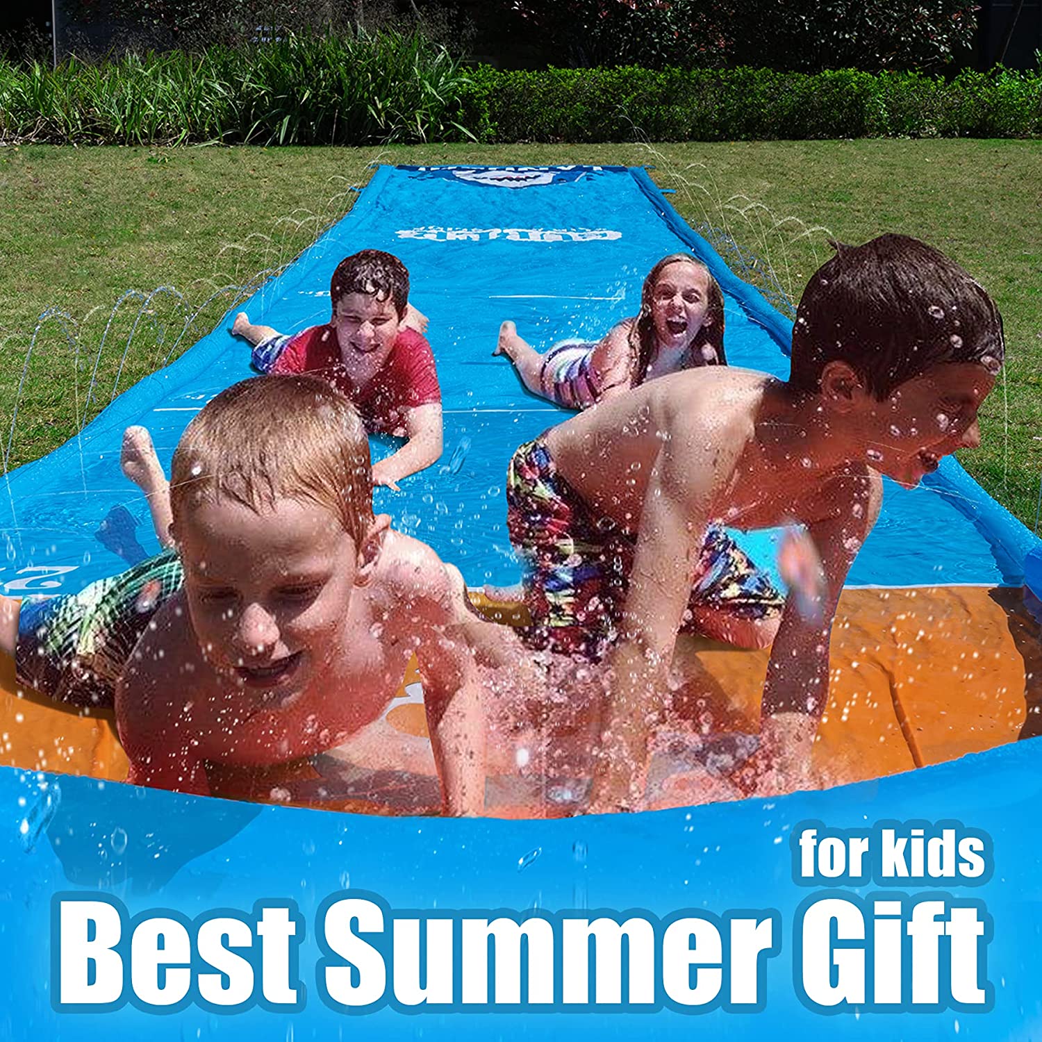 Slip and Slide, Water Slide, 31ft Slip and Slide for Kids and Adults, Include 2 Bodyboards