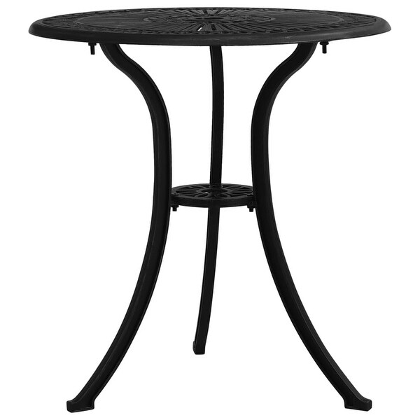 vidaXL Patio Table Black 24.4