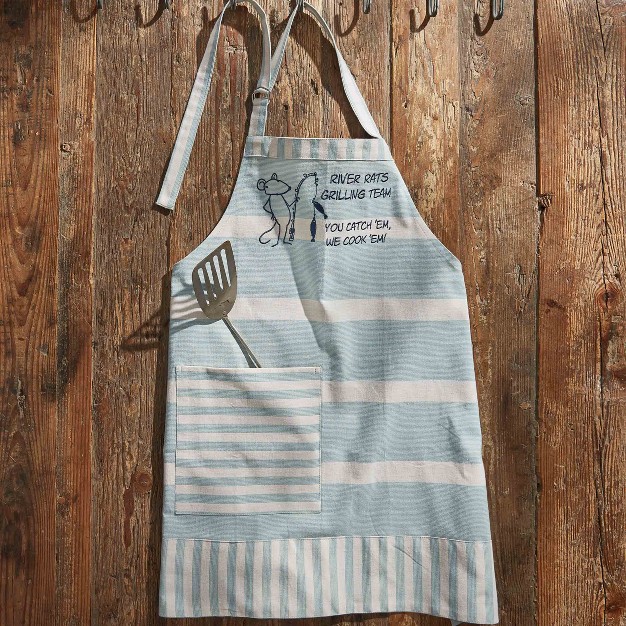 Park Designs River Runner Stripe River Rats Apron