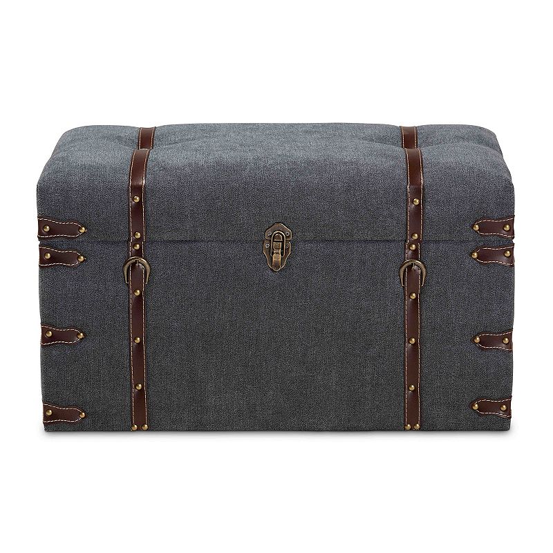 Baxton Studio Palma Storage Ottoman