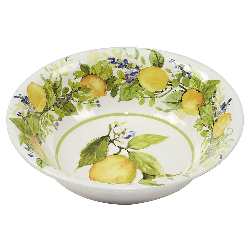 Certified International Lemon Zest 12-pc. Melamine Dinnerware Set