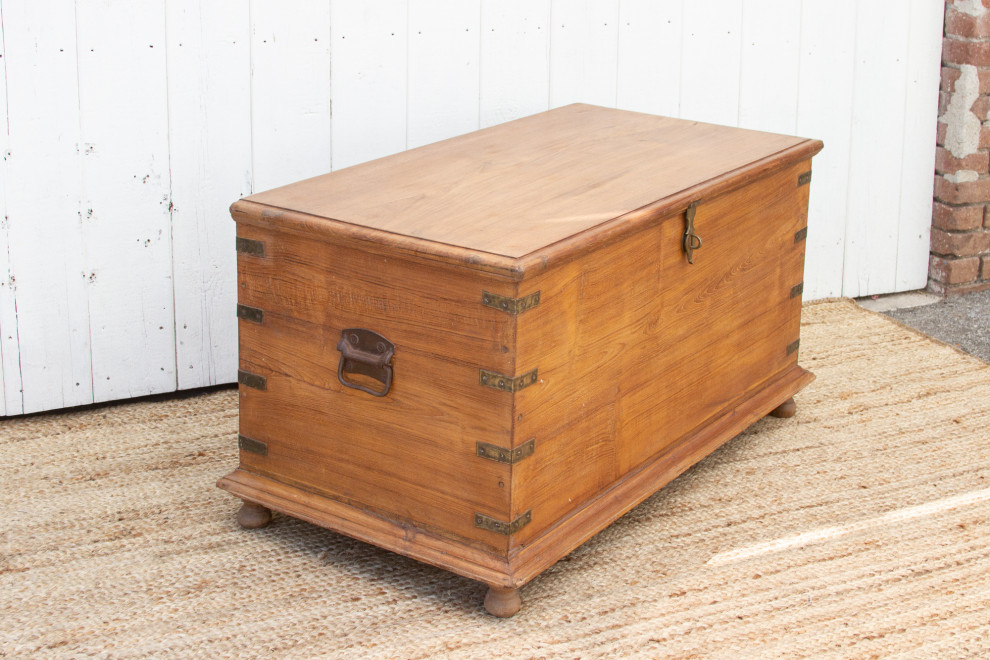 Large British Colonial Campaign Chest   Traditional   Accent Chests And Cabinets   by De cor  Houzz