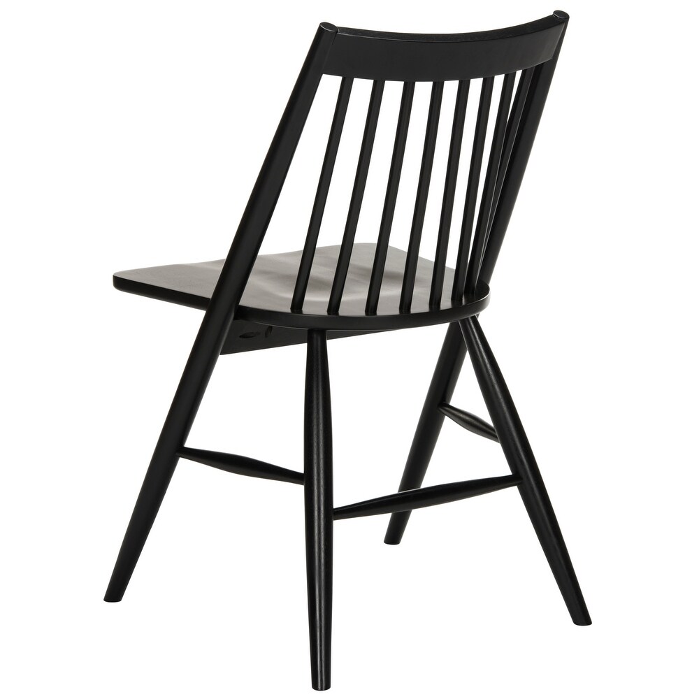 SAFAVIEH Dining 19 inch Wren Black Spindle Dining Chair (Set of 2)