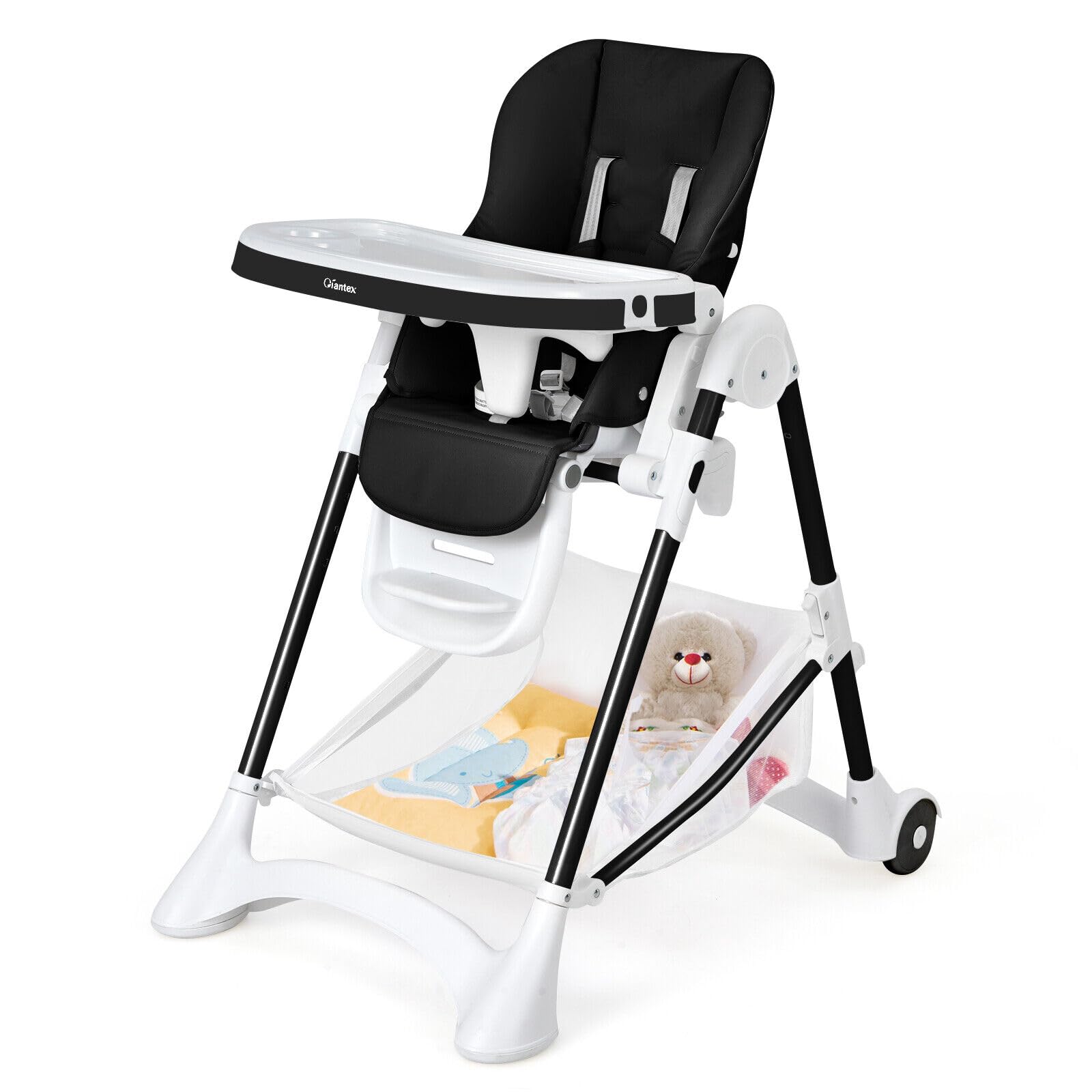 BABY JOY High Chair for Babies & Toddlers, Quick Folding Baby Highchair