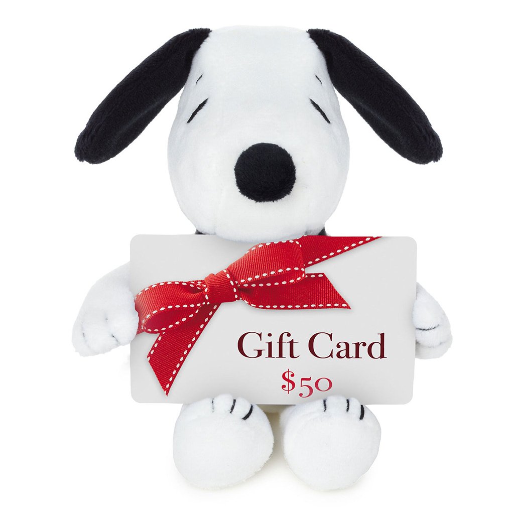 Hallmark  Peanuts® Snoopy Plush Gift Card Holder, 4.2