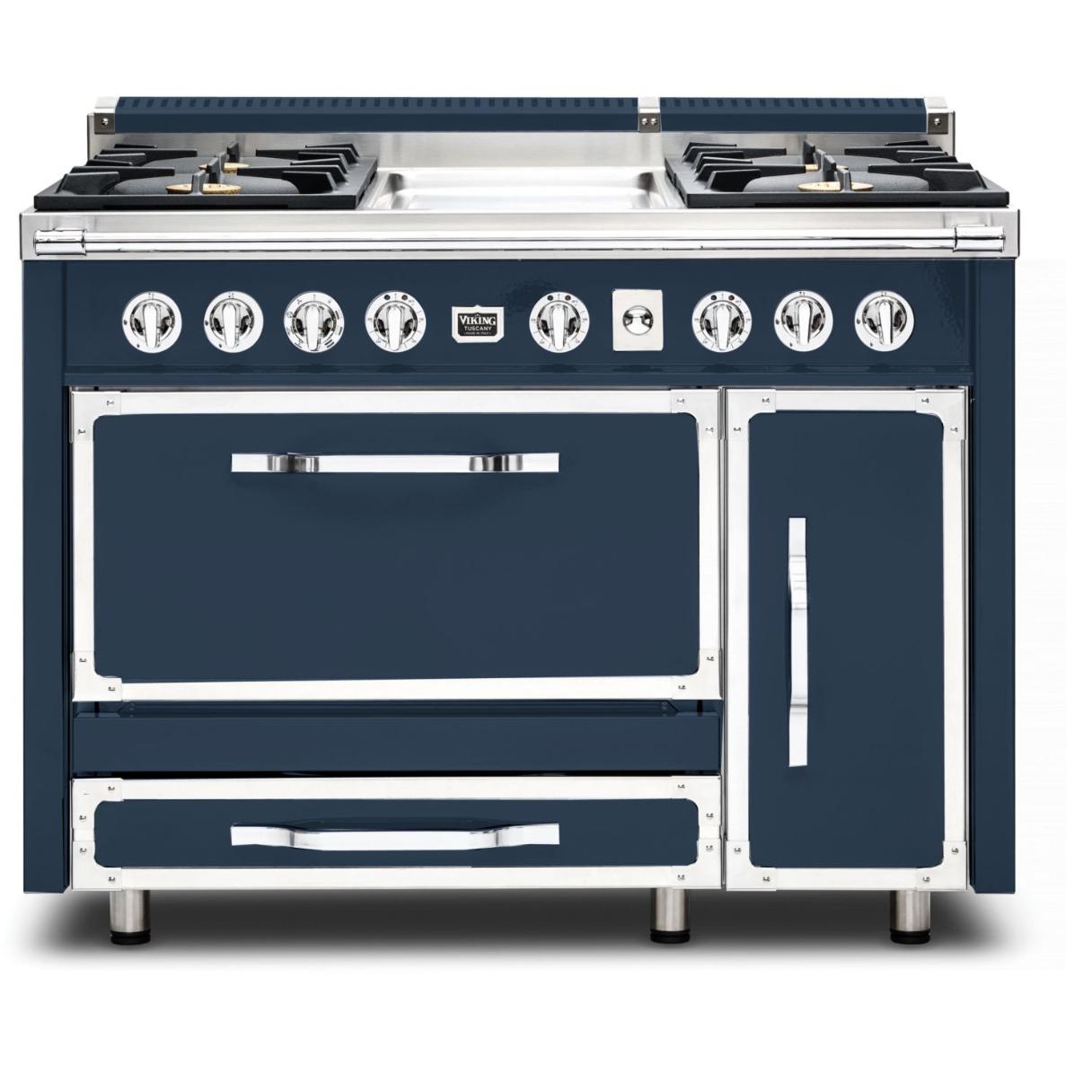 Viking 48-inch Freestanding Dual Fuel Range with True Convection Technology TVDR481-4GSB