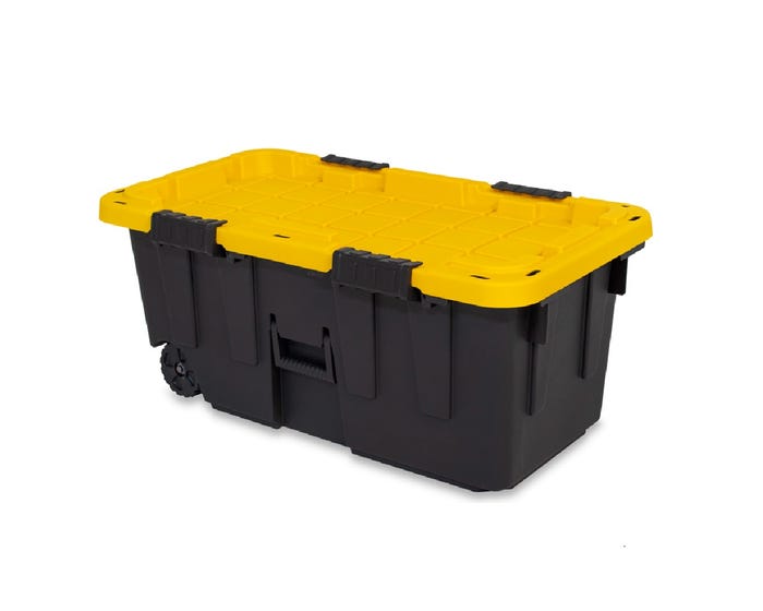 Tough Box 20 Gallon Footlocker with Lid - 20GTBXBLKYW