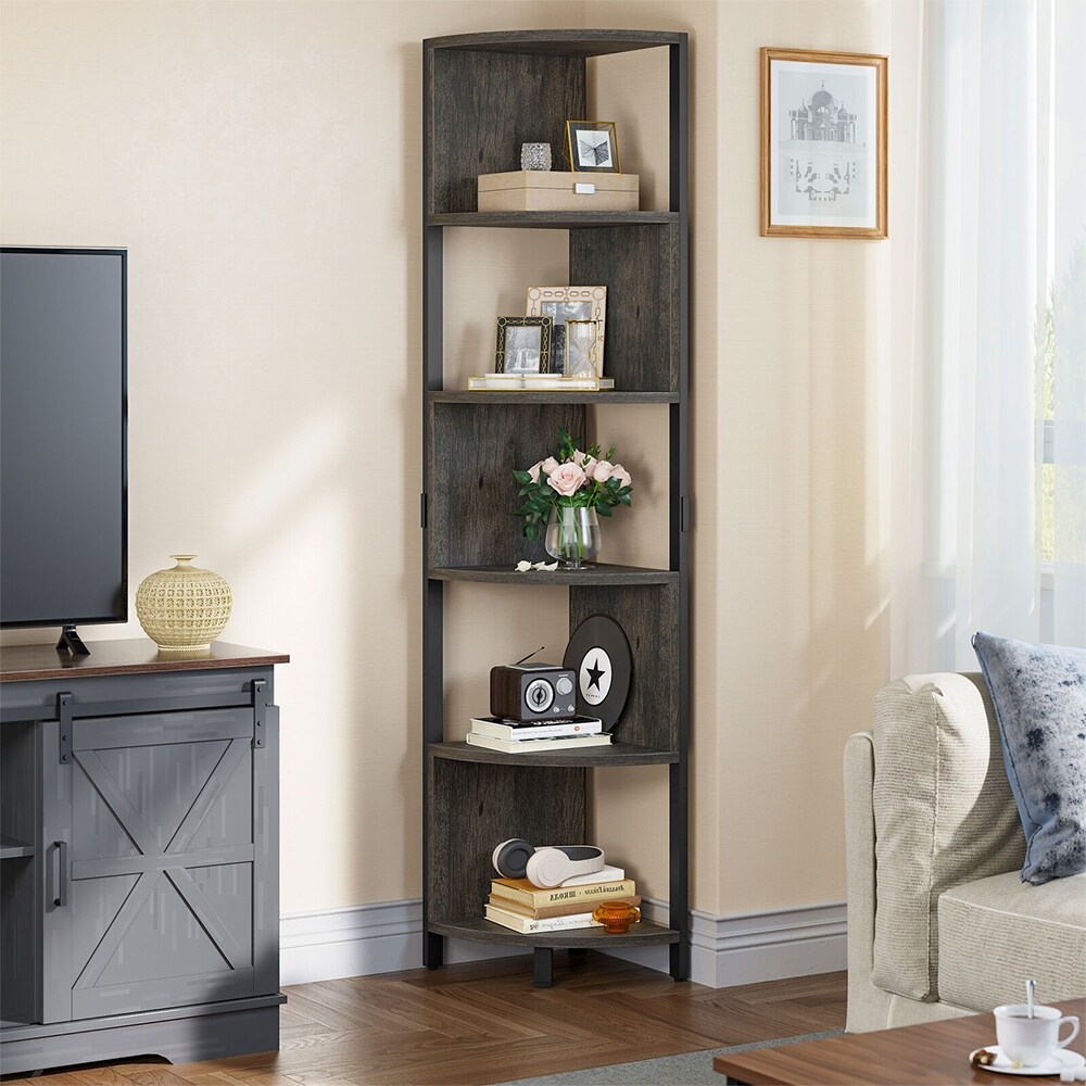 6 Tier Corner Bookshelf 68.8\