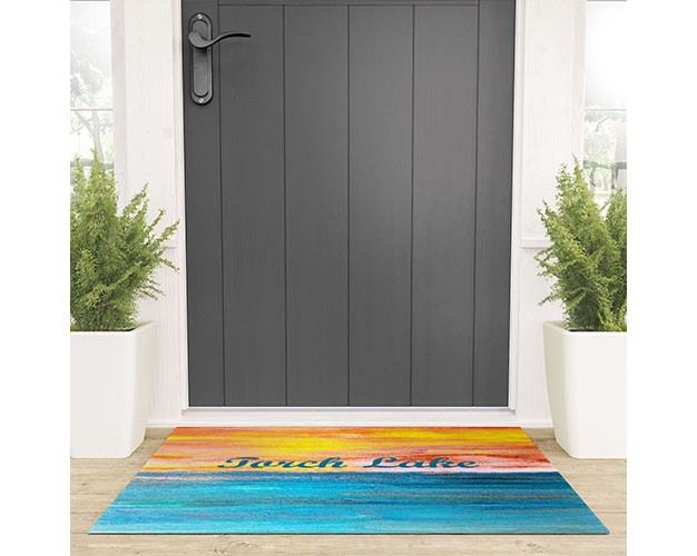 Studio K Originals Torch Lake Sunset Dream Ii Welcome Mat Deny Designs