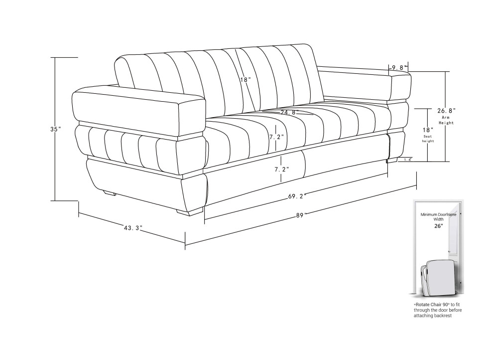 Ferrara Genuine Italian Leather Modern Sofa 3 Piece Collection   Contemporary   Living Room Furniture Sets   by Luxuriant Furniture  Houzz