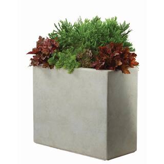 PRIVATE BRAND UNBRANDED 20 in. H x 24 in. x 11 in. Composite White Wash Deck Box in a Smooth Cement Finish PC7880NW