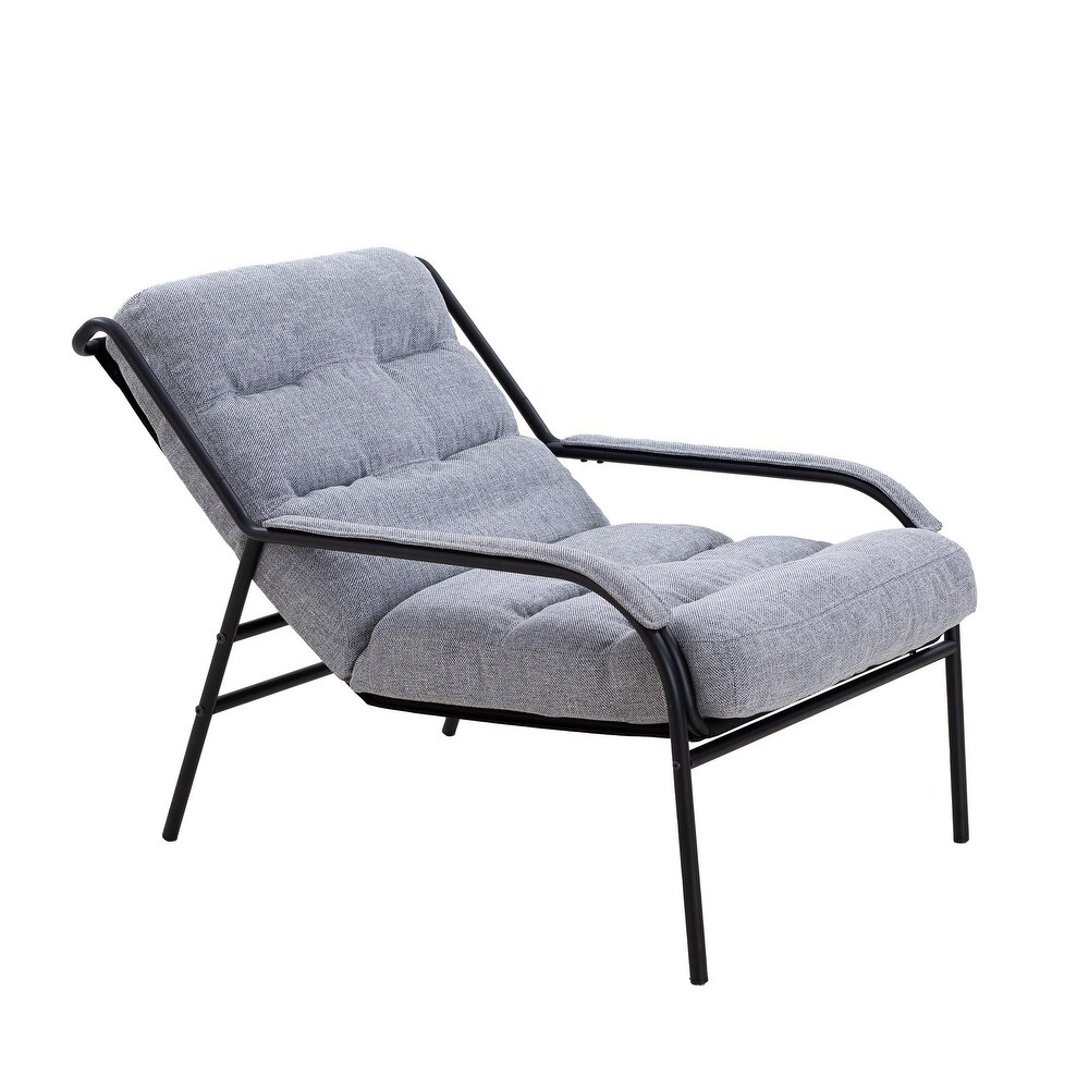 Lounge Recliner Chair  Leisure chair with Metal Legs and Moveable Cushion