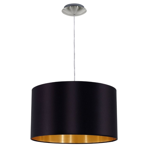 1 light Maserlo Pendant Black gold Eglo