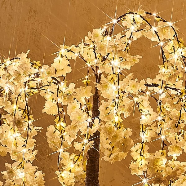 Cherry Blossom Tree with Fairy Lights