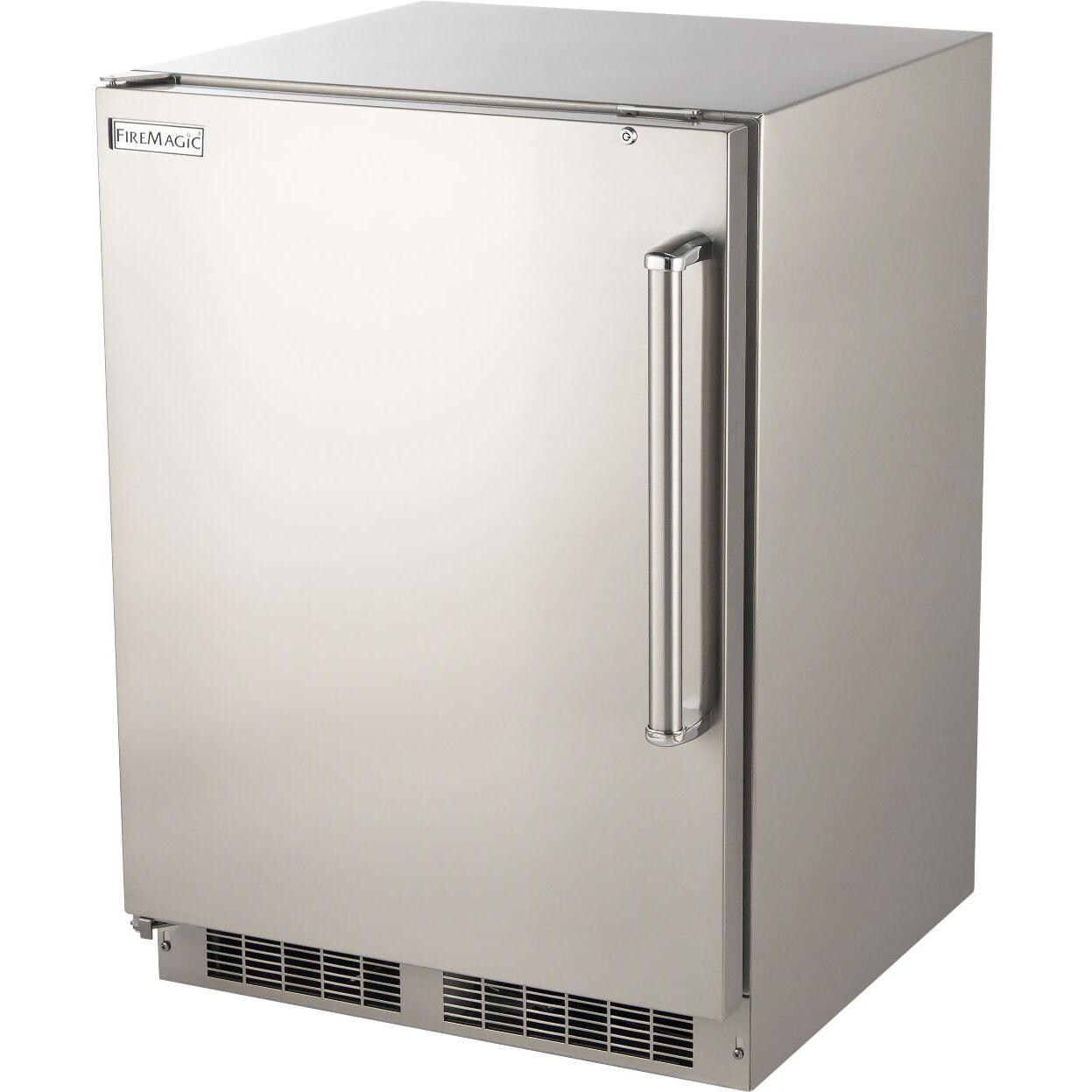 Fire Magic 24-Inch 5.1 Cu. Ft. Left Hinge Outdoor Rated Compact Refrigerator