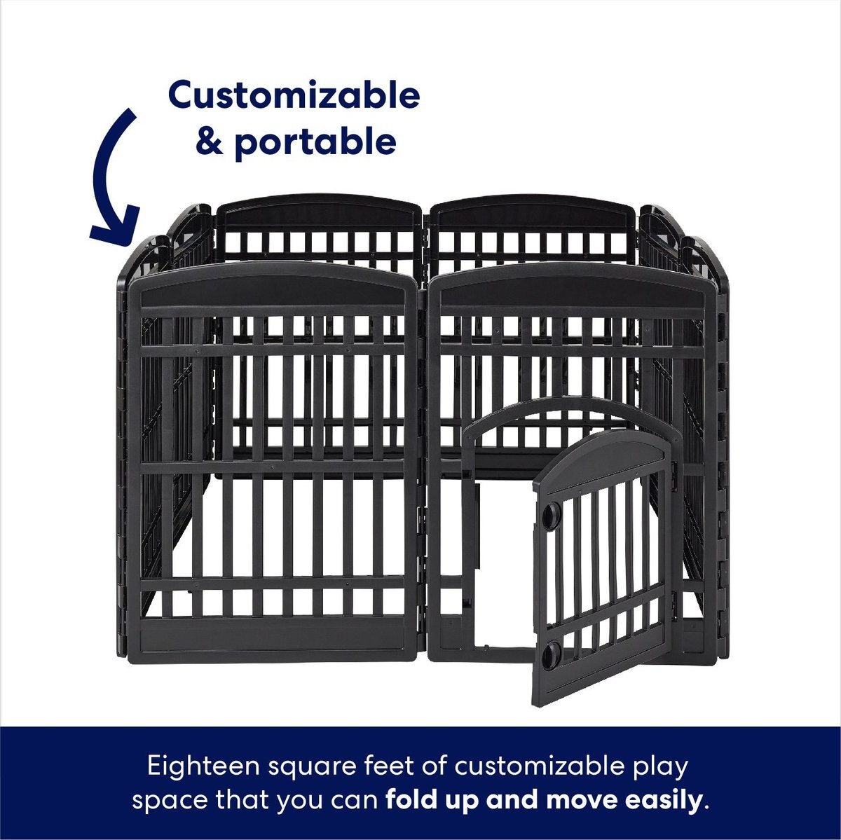 Frisco Dog Exercise Playpen with Door